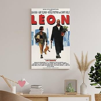 Amazon.co.jp: レオン 映画 ポスター キャンバス 芸術 ポスター